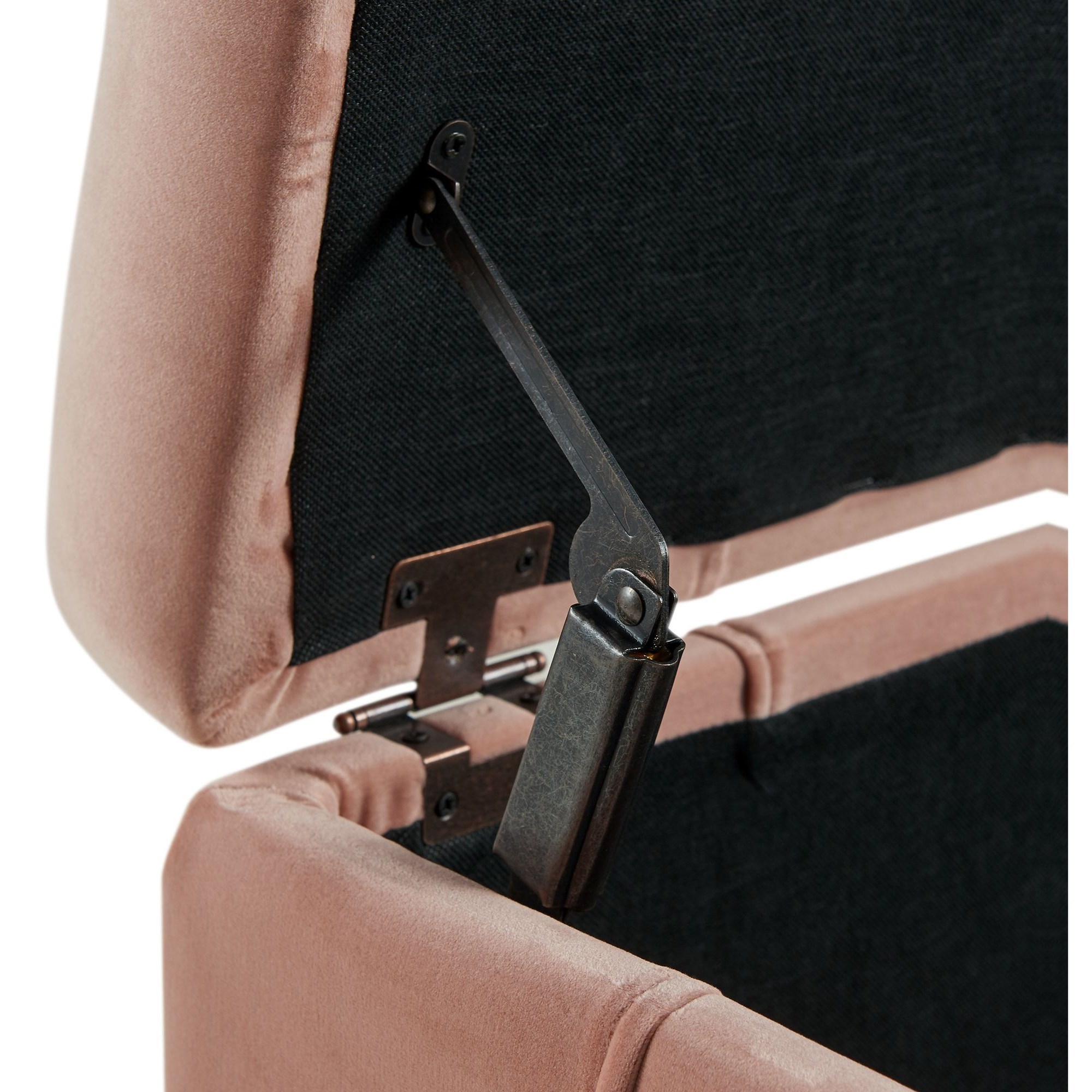 Elements International Crosby- Tufted Storage Ottoman