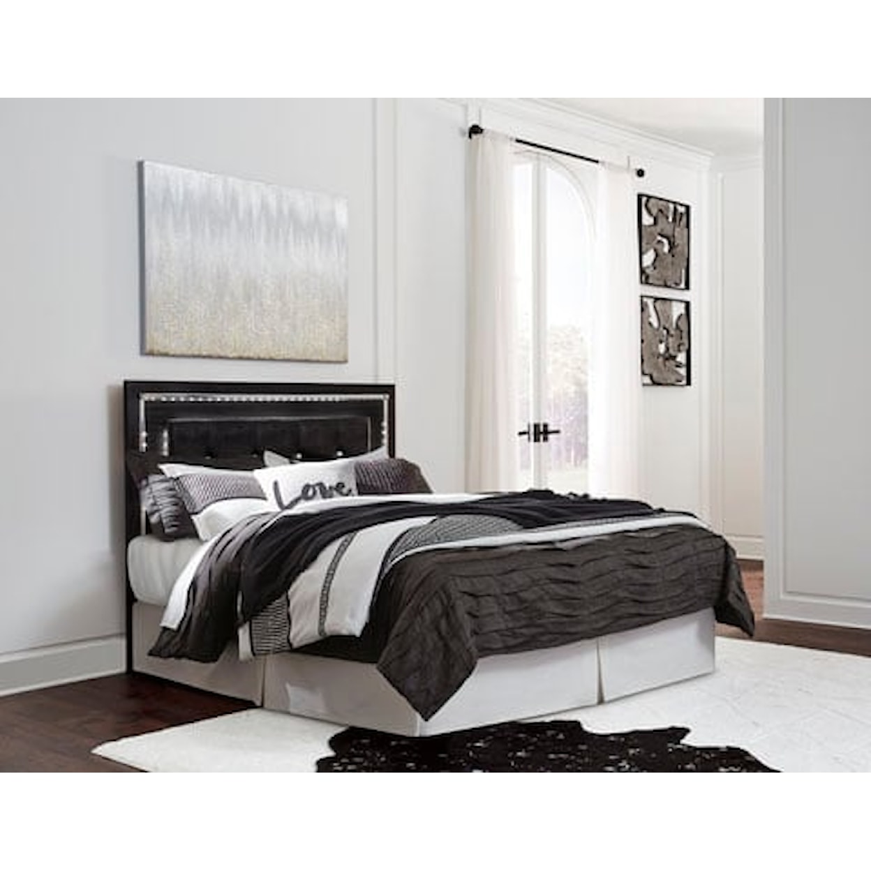 Signature Design Kaydell Queen/Full Upholstered Panel Headboard