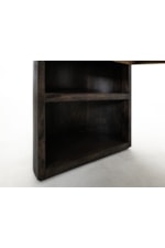International Furniture Direct Balam Modern Rustic 2-Drawer Desk with Power Station