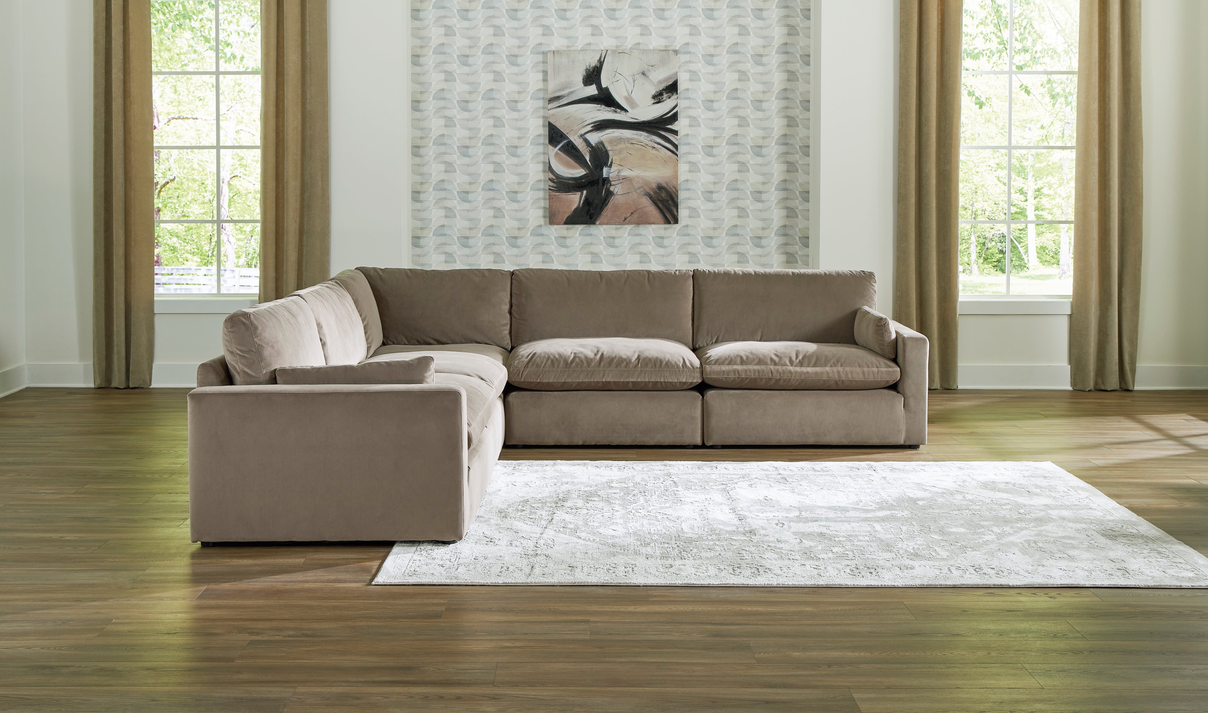 Signature Design by Ashley Sophie 15706S5 5-Piece Sectional | Royal ...