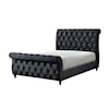 Crown Mark Kyrie Queen Upholstered Sleigh Bed