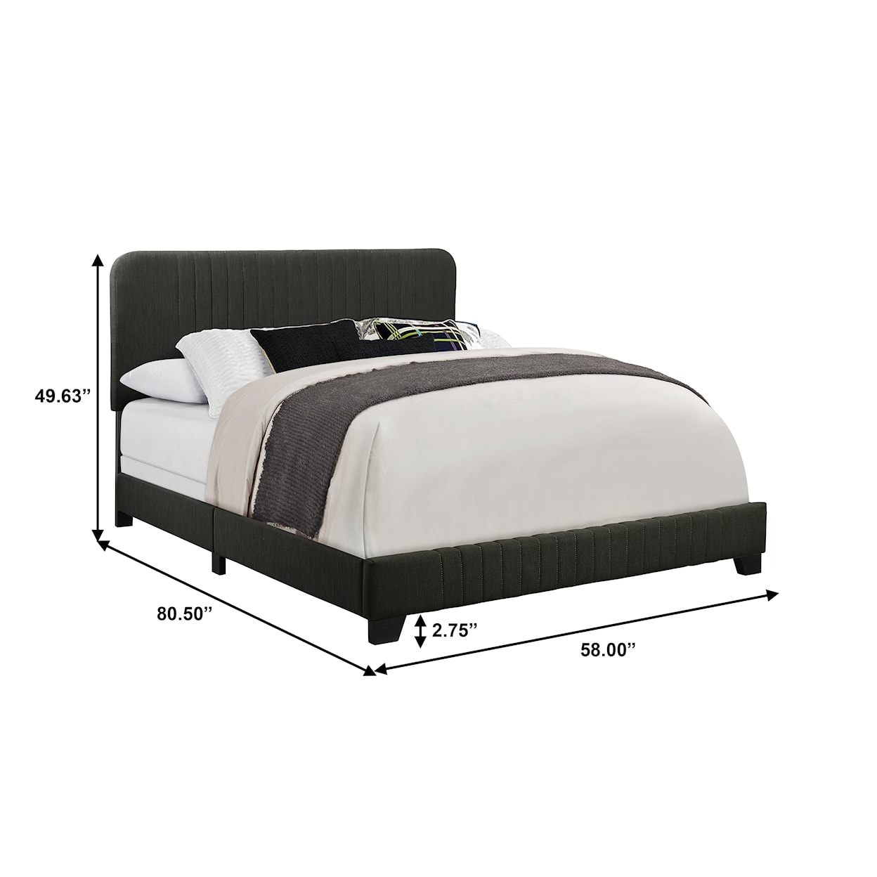 Accentrics Home Fashion Beds Full Upholstered Bed