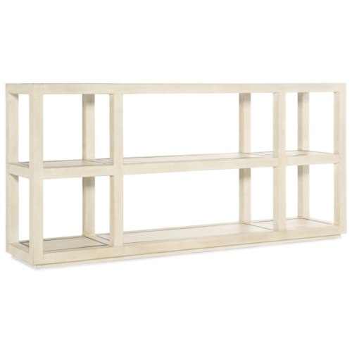 Contemporary Console Table with Fixed Shelf