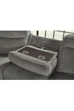 Paramount Living Alpine Casual Zero Gravity 6-Piece Power Reclining Sectional Sofa with Entertainment Console