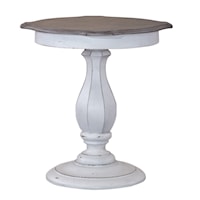 Relaxed Vintage Round Accent Table