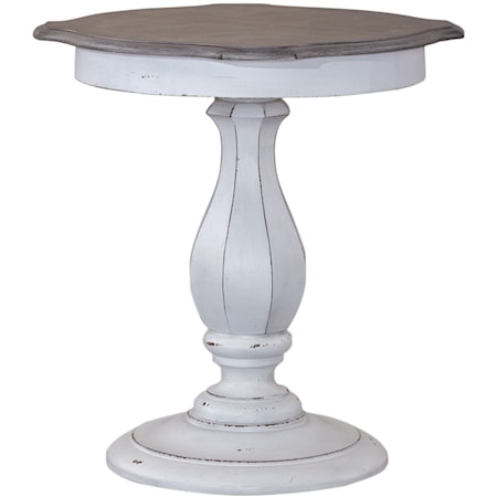 Relaxed Vintage Round Accent Table