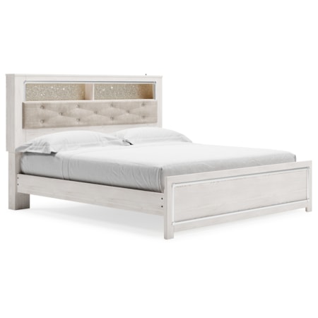 King Panel Bookcase Bed