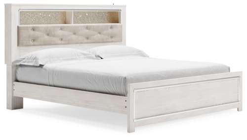 King Panel Bookcase Bed
