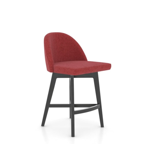 Contemporary Upholstered Swivel Stool