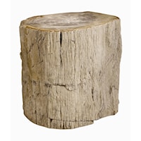 Petrified Wood Accent Table