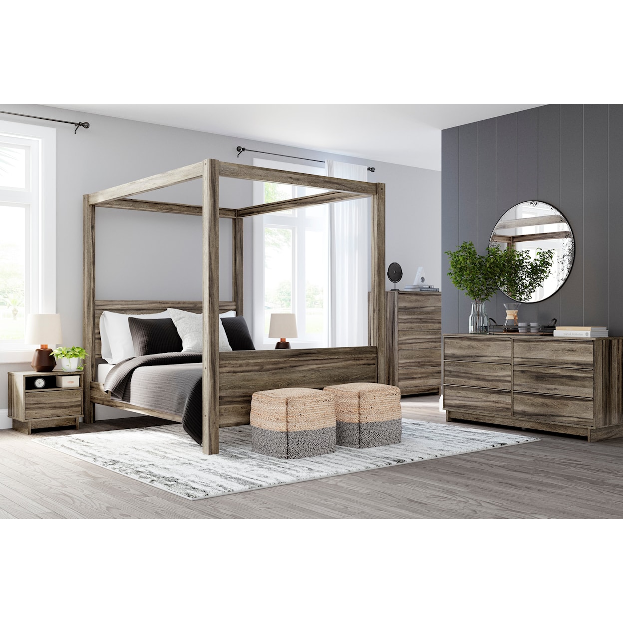 Ashley Signature Design Shallifer Queen Bedroom Set