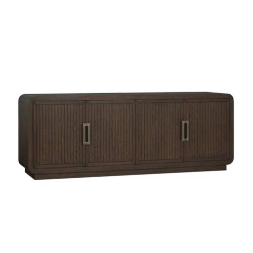 Contemporary Entertainment Console with Cord Management