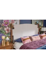 Flexsteel Statements Azalea Traditional Queen Upholstered Bed