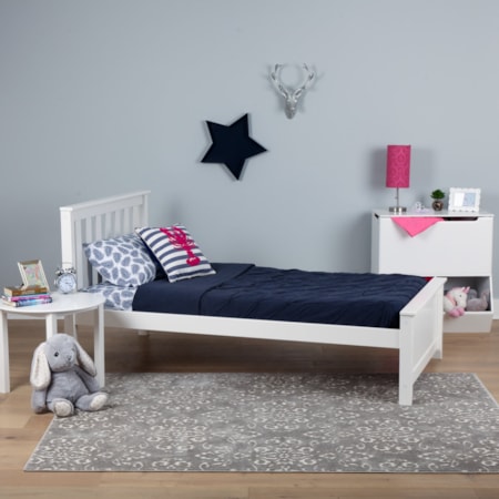 Youth Twin Single Bed in White