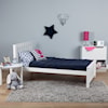 Jackpot Kids Single Beds Youth Twin Single Bed in White