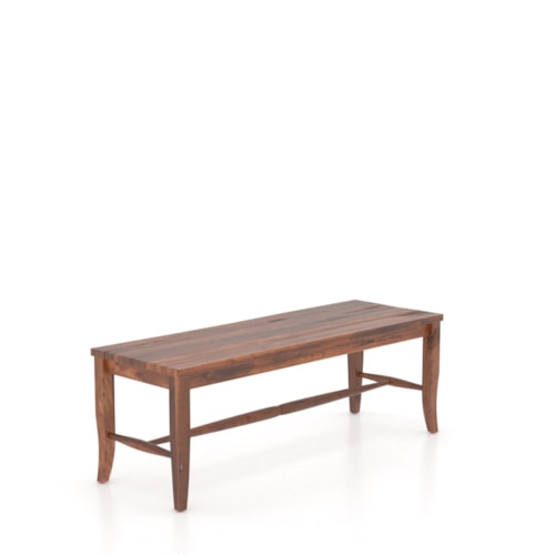 Farmhouse Dining Bench with Wooden Seat
