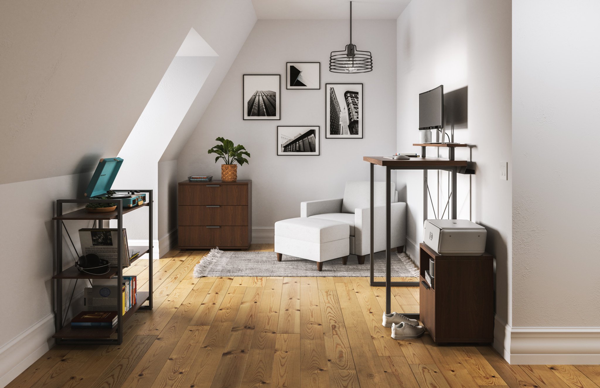 homestyles Merge 3-Shelf Bookcase