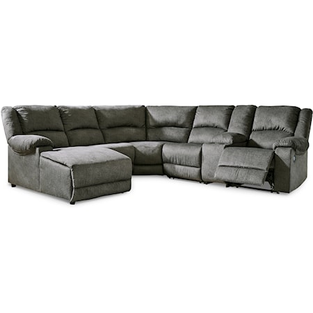 6-Piece Reclining Sectional with Chaise
