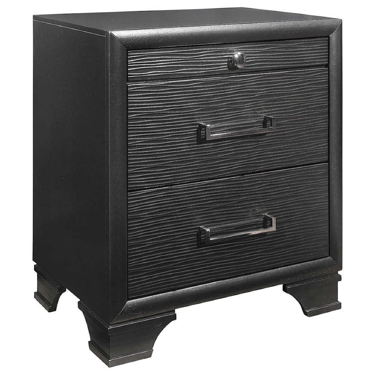 Global Furniture Jordyn 3-Drawer Nightstand