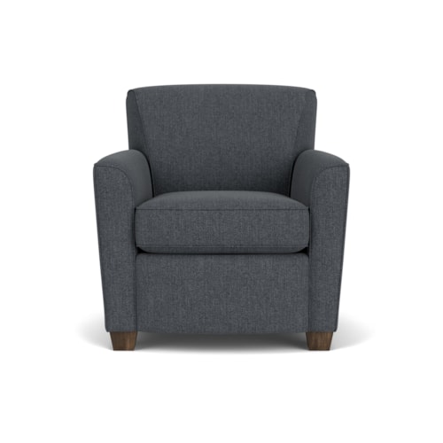 Transitional Chair with Tight Back