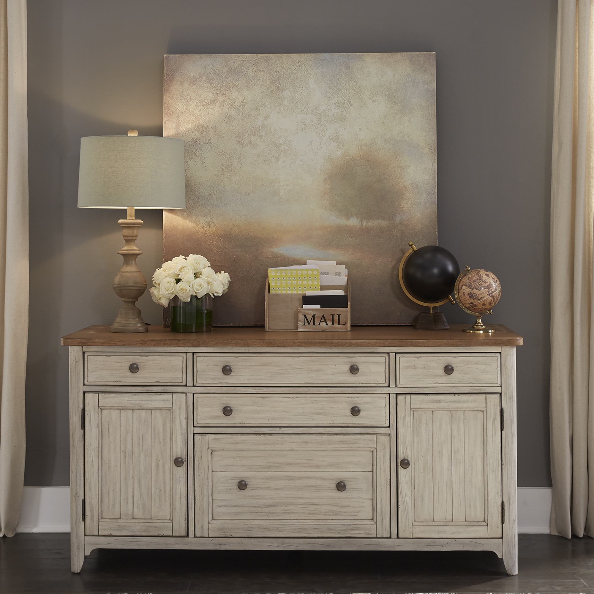 Liberty Furniture Farmhouse Reimagined Door Credenza