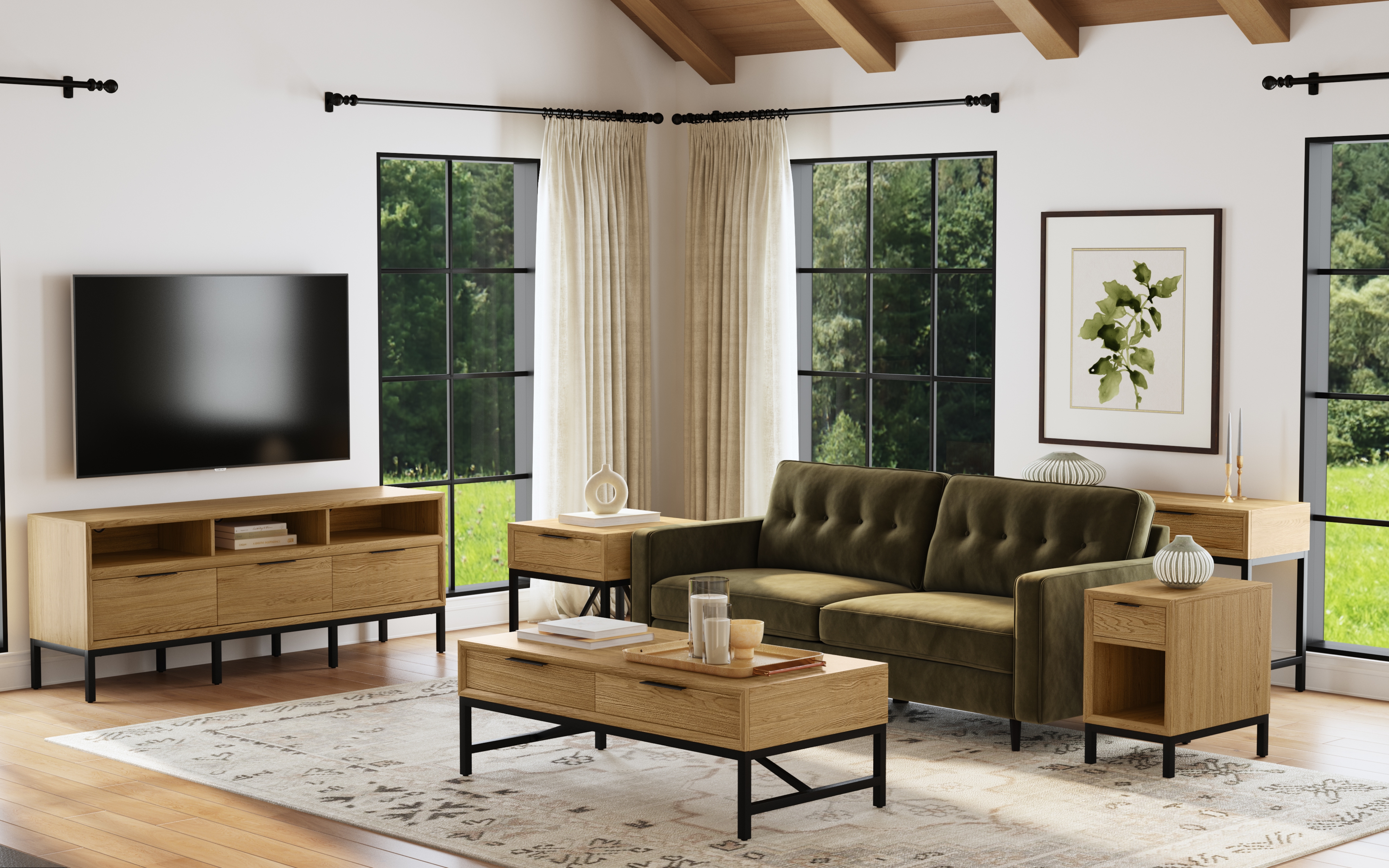 1-Drawer Chairside Table