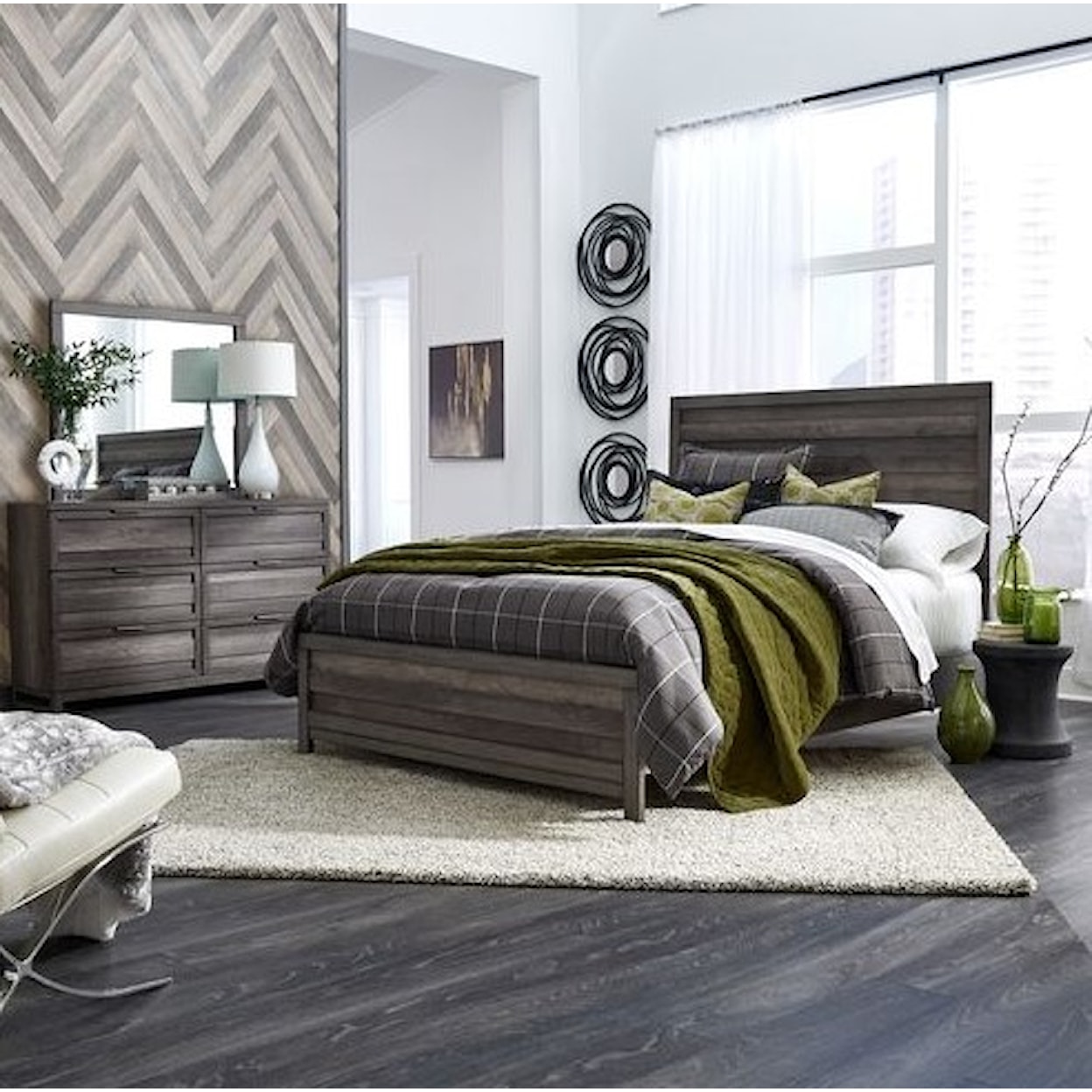 Libby Tanners Creek 3-Piece King Panel Bedroom Set