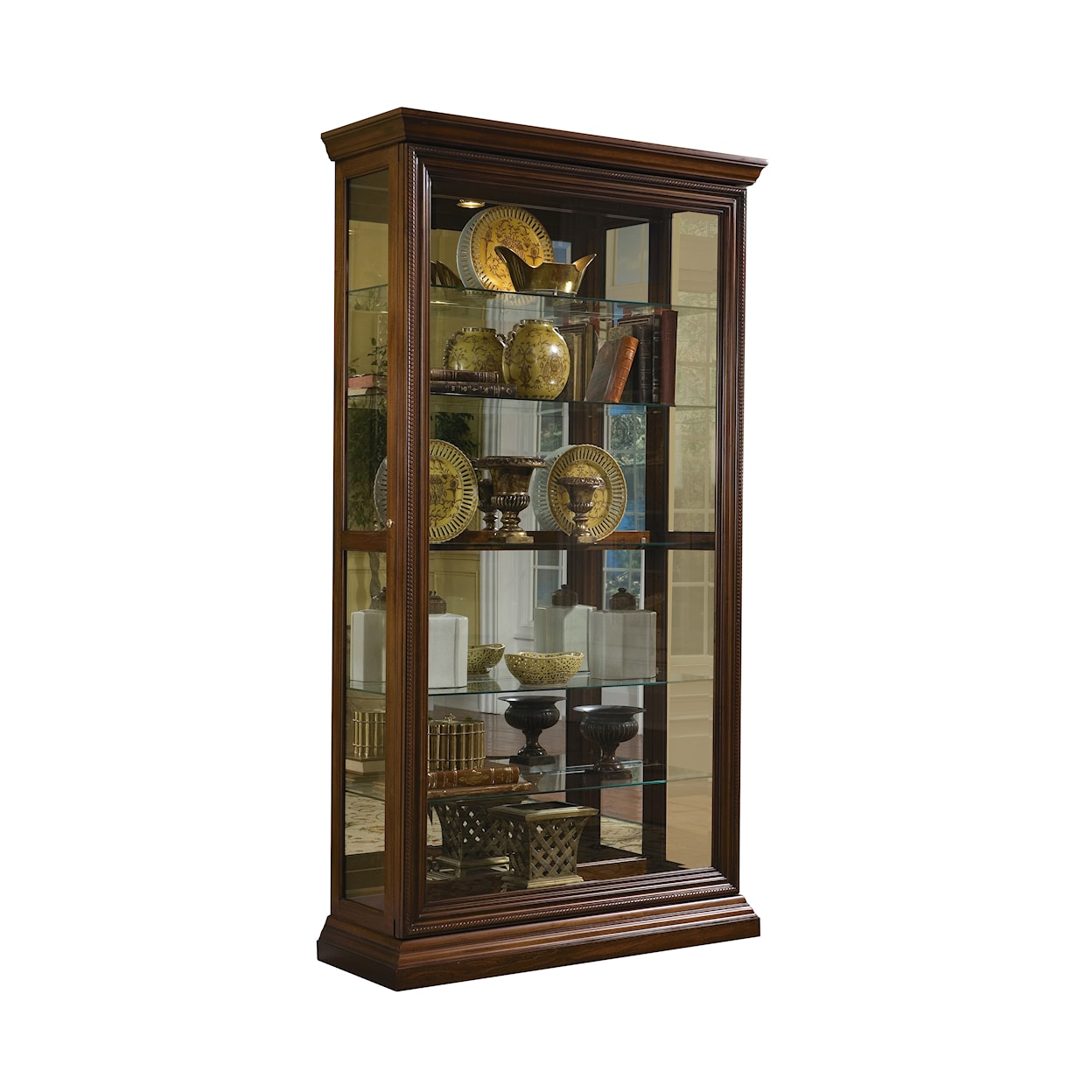 Pulaski Furniture Curios Living Room Sliding Door Curio Cabniet