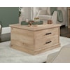 Sauder Aspen Post Coffee Table with Large Storage Drawer