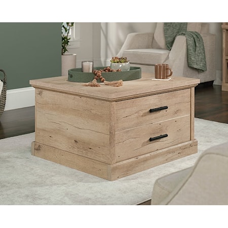 Modern Farmhouse Coffee Table with Large Storage Drawer