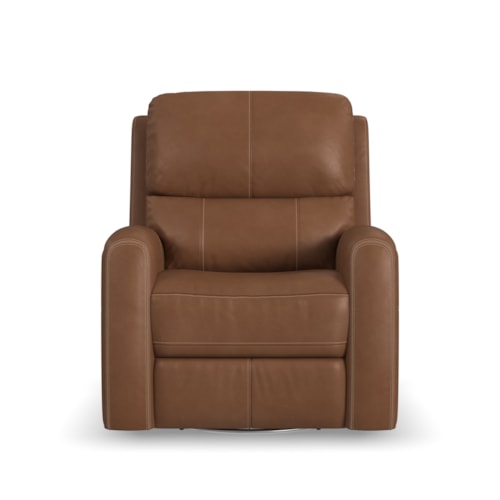 Power Swivel Gliding Recliner with Power Headrest, Lumbar, Heat, and Massage