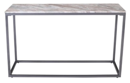 Transitional Sofa Table with Marble Top