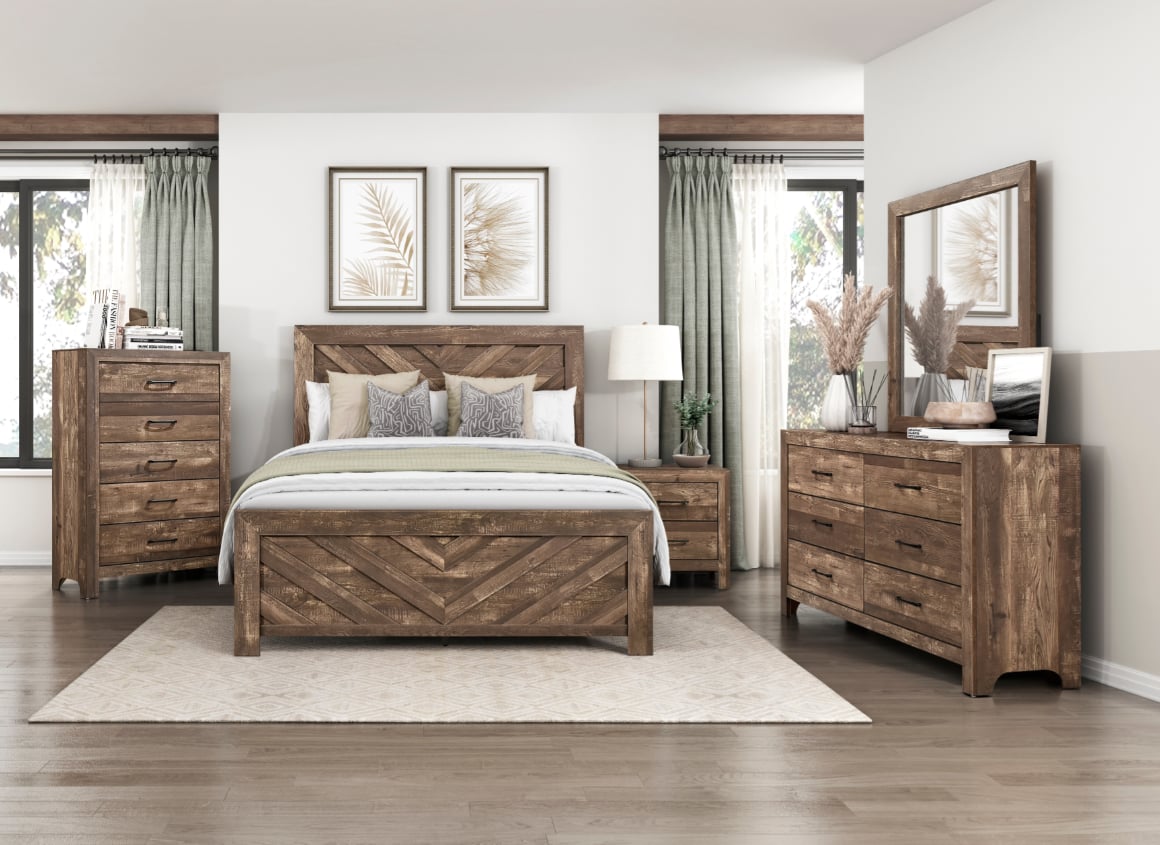 Homelegance Corbin 6-Drawer Dresser with Mirror