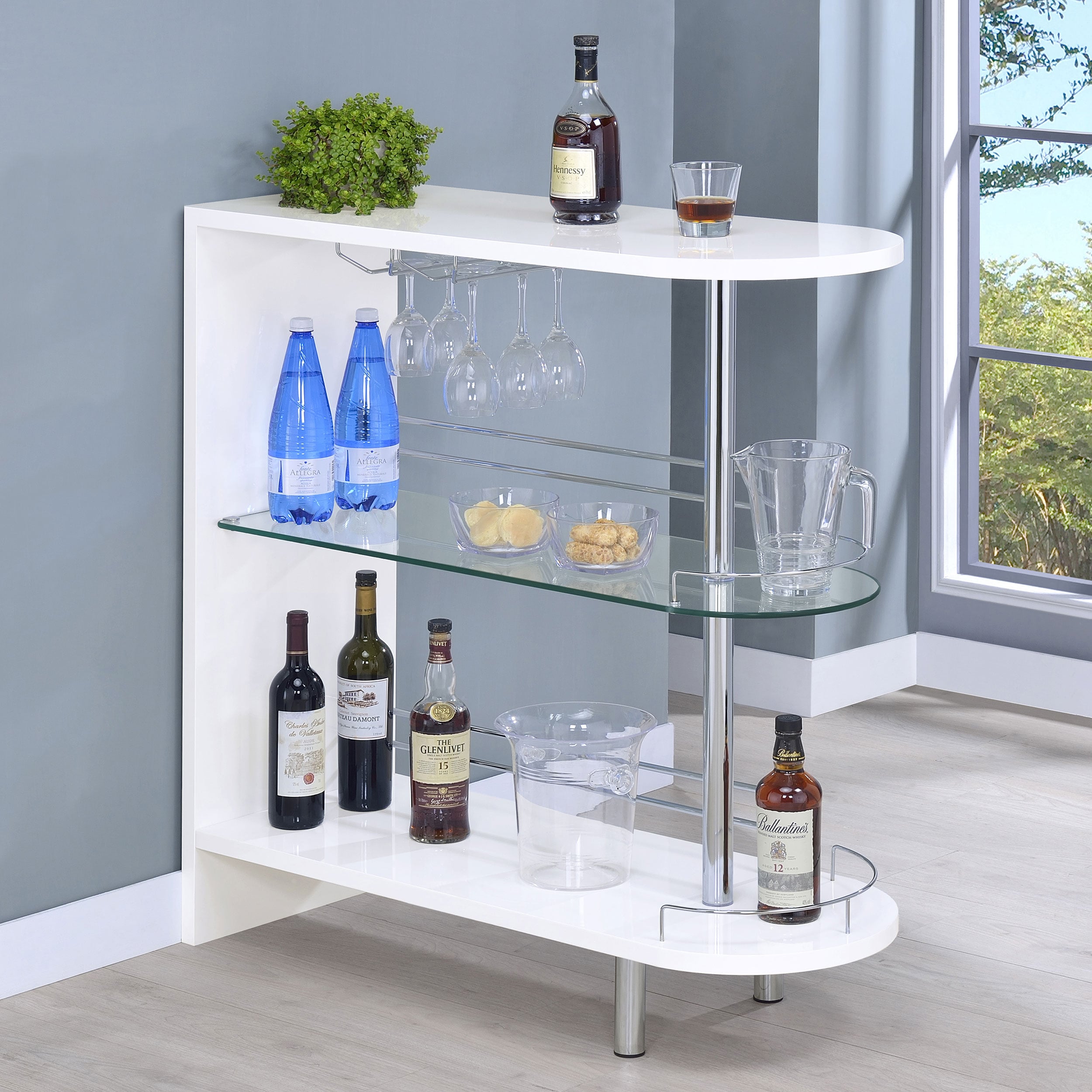 Adolfo 2-Tier Home Bar Table