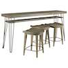 Hammary Sanbern Bar Console w/ 3 Stools