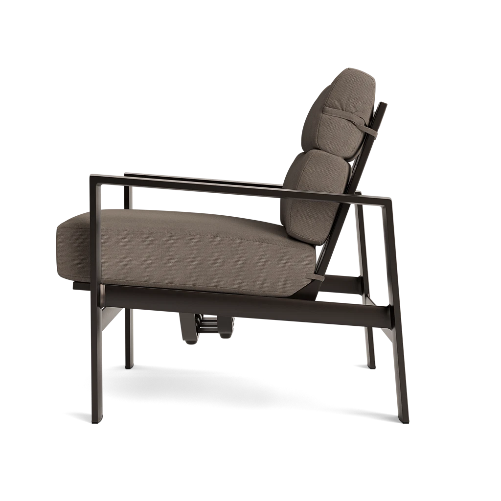Cushioned Aluminum Motion Lounge Chair