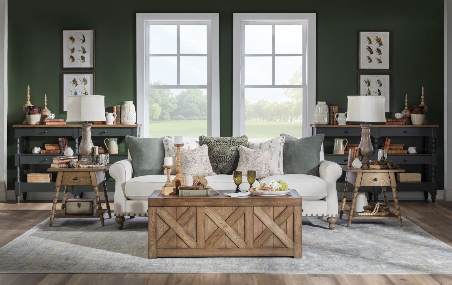 Legacy Classic Vintage Market Turned Leg Storage Console