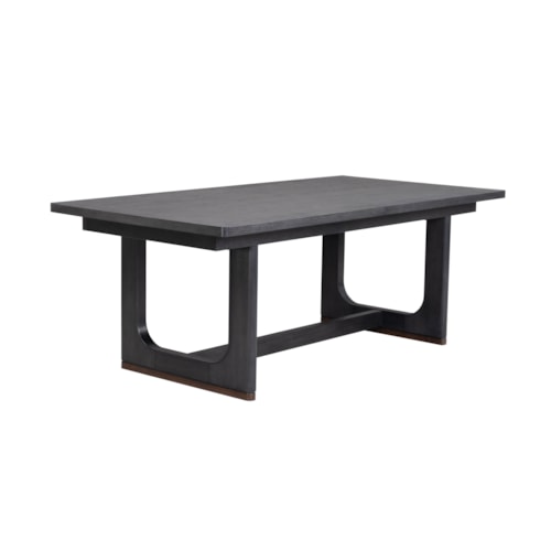 Contemporary Rectangular Dining Table with 18" Butterfly Leaf