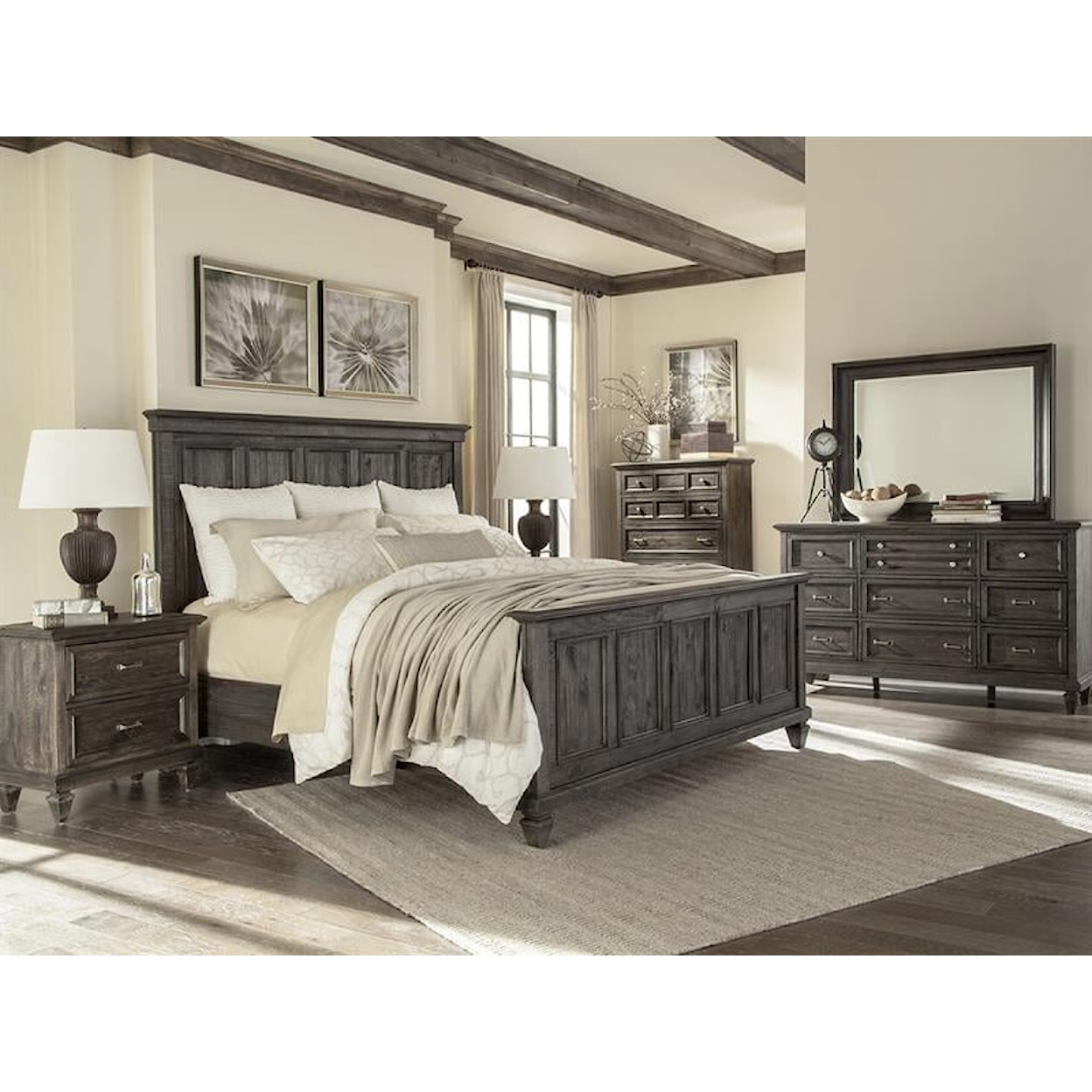 Magnussen Home Calistoga Bedroom California King Panel Bed