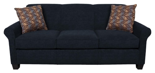 Transitional Sofa with Accent Pillows