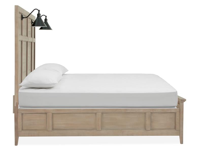 Queen Lamp Panel Bed