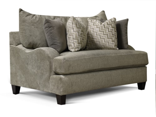 Casual Chair and a Half with Charles of London Arms