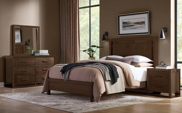 Queen Floating Panel Bed