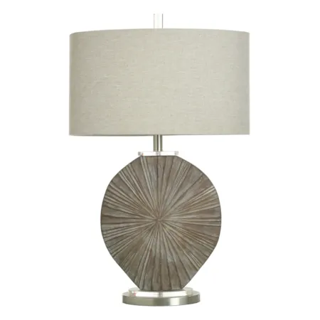Silver Burst Table Lamp