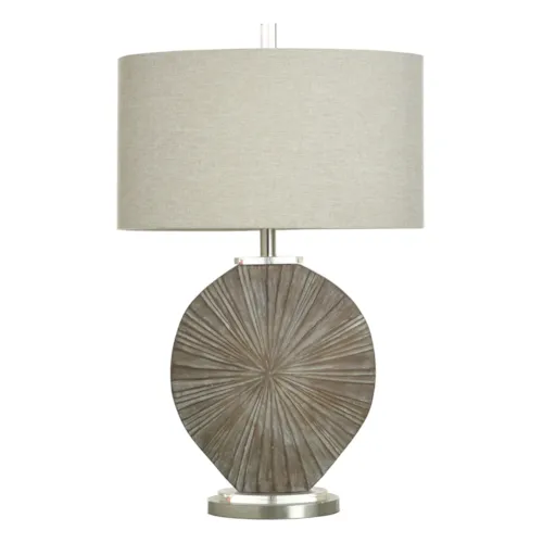 Silver Burst Table Lamp
