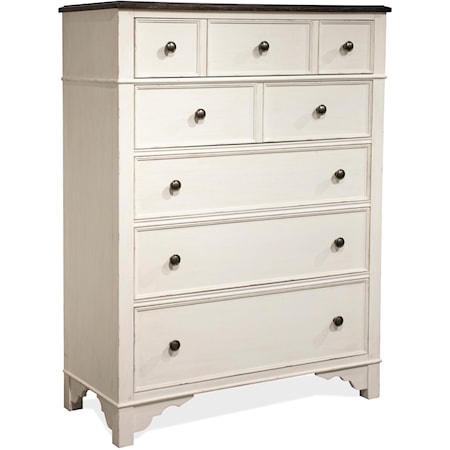 Cottage 5-Drawer Bedroom Chest with Felt-Lining