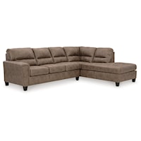 2-Piece Sectional w/ Sleeper and Right Chaise