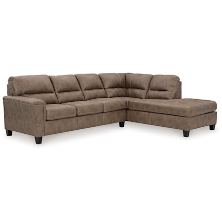 2-Piece Sectional w/ Sleeper and Right Chaise