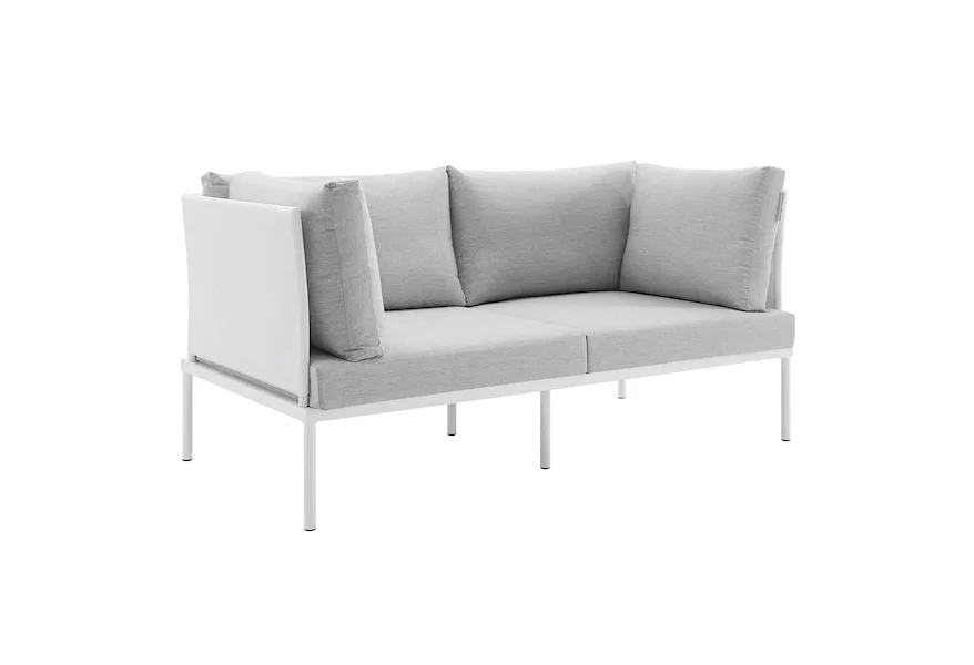 Harmony Outdoor Aluminum Loveseat by Modway at Value City Furniture