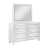 New Classic Furniture Harlequin Dresser and Mirror Set